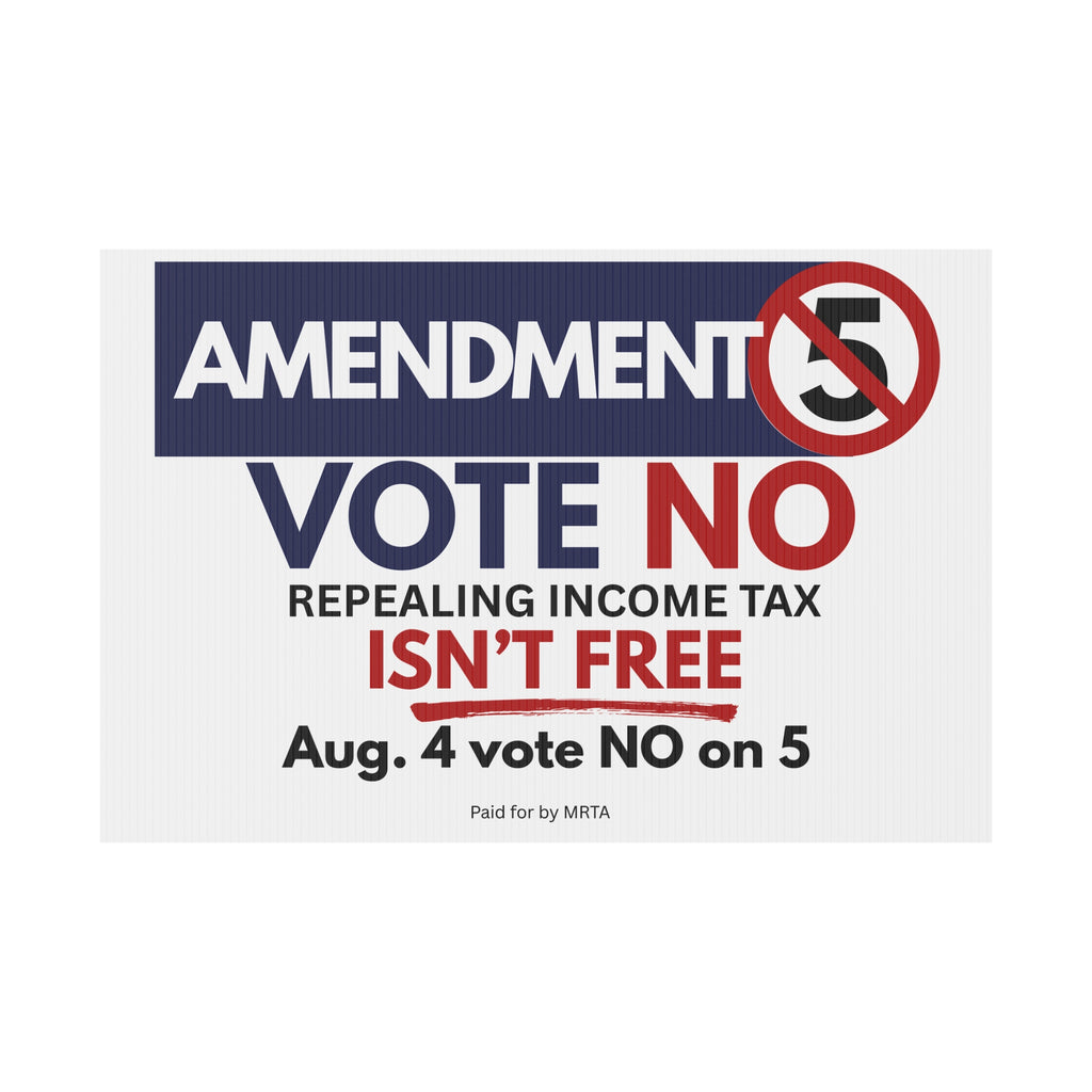 Vote NO on 5 Yard Sign