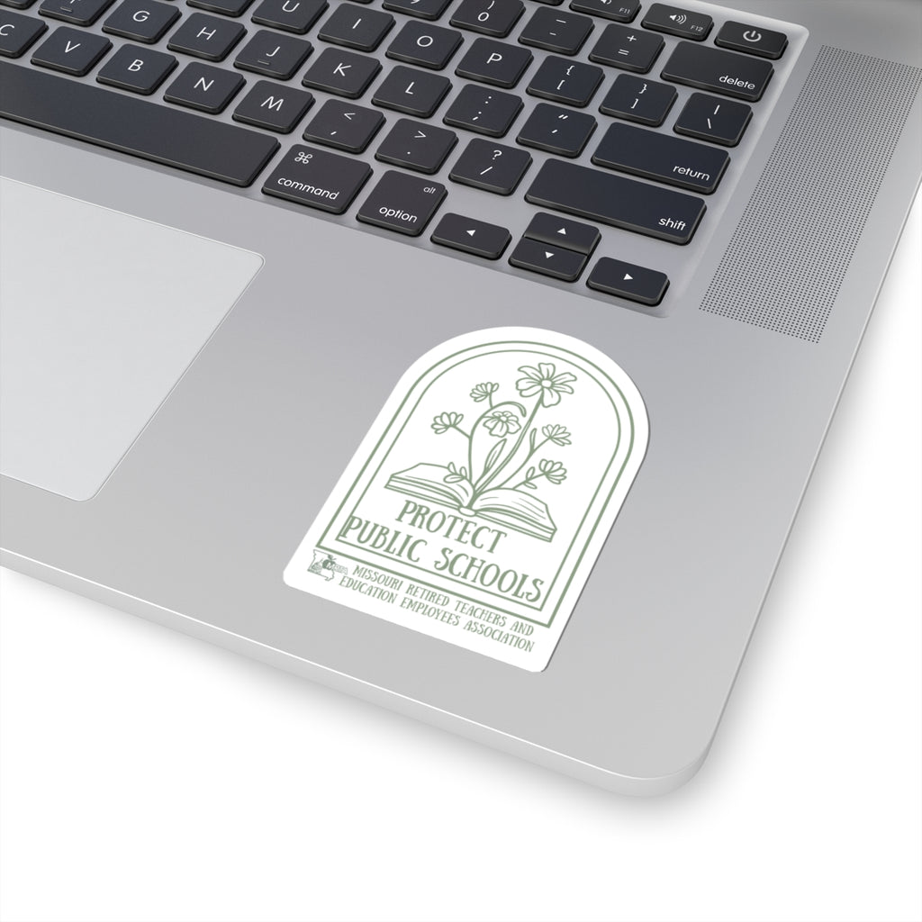 Protect Public Schools Sticker — Floral Book Advocacy Kiss-Cut Sticker