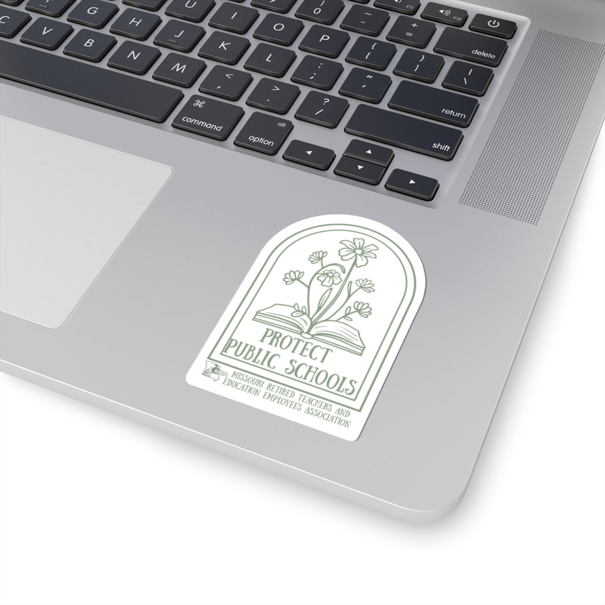 Protect Public Schools Sticker — Floral Book Advocacy Kiss-Cut Sticker